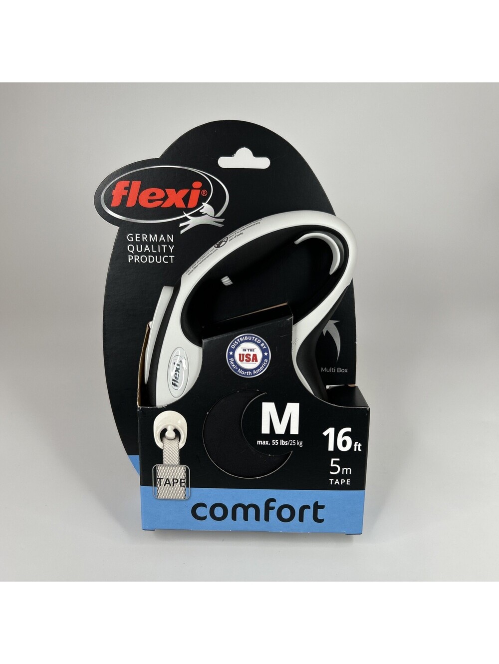Flexi Retractable Dog Leash 16ft Comfort Soft Grip Medium 5m Tape (Brand New)
